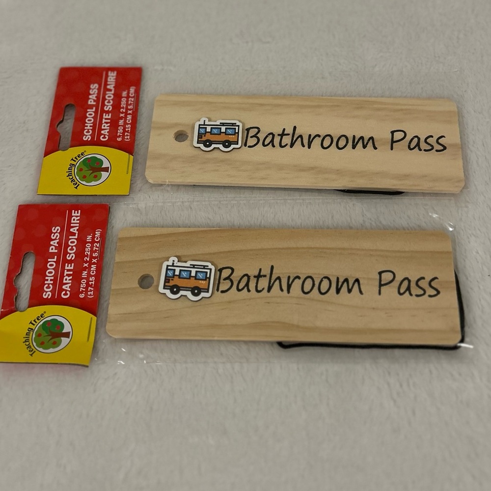 Back to school 📚For Teachers- Wooden Bathroom Pass